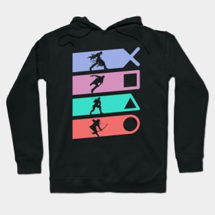 Playstation All Stars Buttons Hoodie